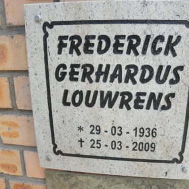 LOUWRENS Frederick Gerhardus 1936-2009