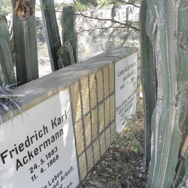 ACKERMANN Friedrich Karl 1883-1968
