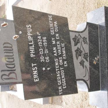 BLAAUW Ernst Phillippus 1924-1996