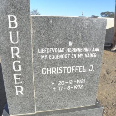 BURGER Christoffel J. 1921-1972