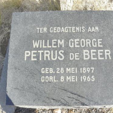 BEER Willem George Petrus, de 1897-1965