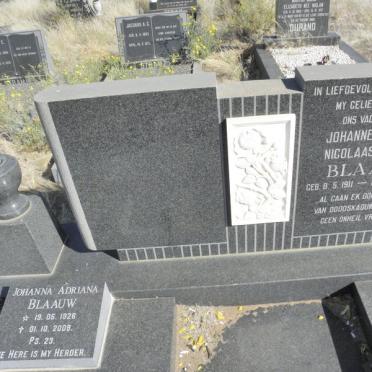 BLAAUW Johannes Hendrik Nicolaas George 1911-1978 &amp; Johanna Adriana 1926-2008