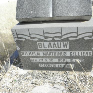 BLAAUW Wilhelm Marthinus Cilliers 1932-1972