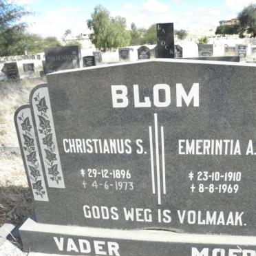 BLOM Christianus S. 1896-1973 &amp; Emerintia A. 1910-1969
