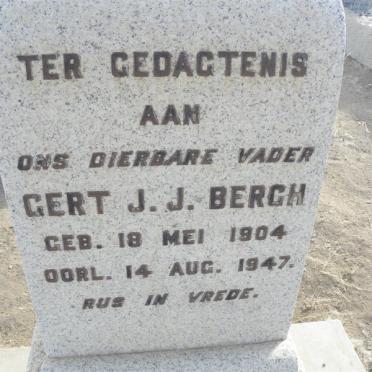 BERGH Gert J.J. 1904-1947
