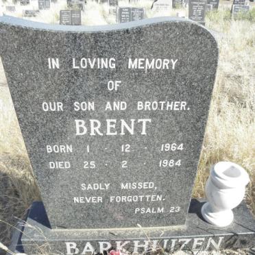 BARKHUIZEN Brent 1964-1984
