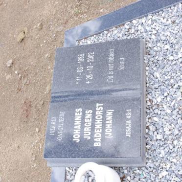 BADENHORST Johannes Jurgens 1988-2002