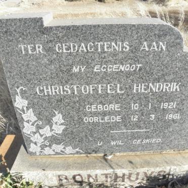 BONTHUYS Christoffel Hendrik J. 1921-1961