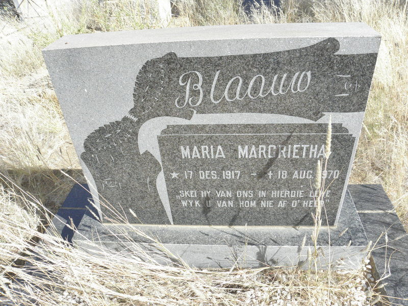 BLAAUW Maria Magrietha 1917-1970