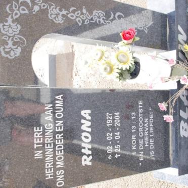 BLAAUW Rhona 1927-2004