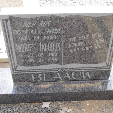 BLAAUW Andries Jacobus 1918-1996