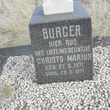 BURGER Christo Marius 1971-1971