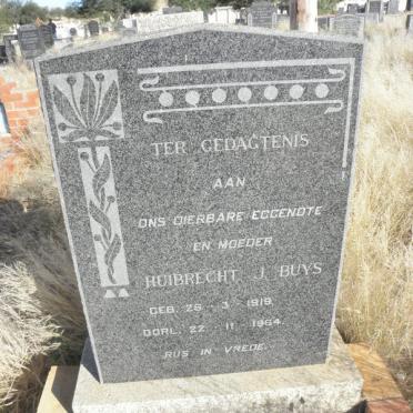 BUYS Huibrecht J. 1919-1964