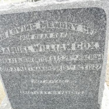 COX Samuel William 1894-1927