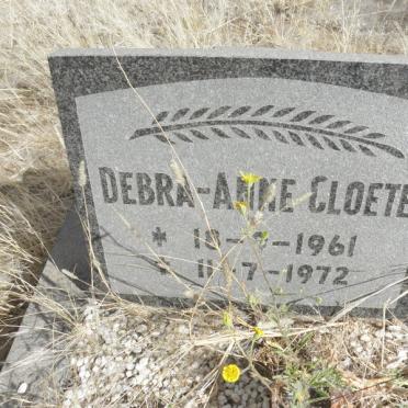 CLOETE Debra-Anne 1961-1972