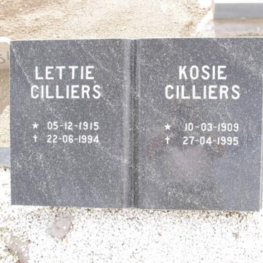 CILLIERS Kosie 1909-1995 &amp; Lettie 1915-1994