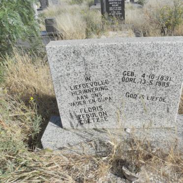 COETZEE Floris Zebulon 1891-1985