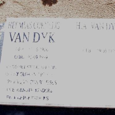 DYK Hermias Cornelis, van 1926-1999