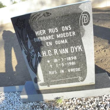 DYK A.H.C.R., van 1898-1981