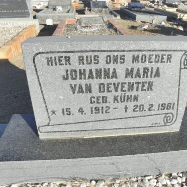 DEVENTER Johanna Maria, van nee KUHN 1912-1961