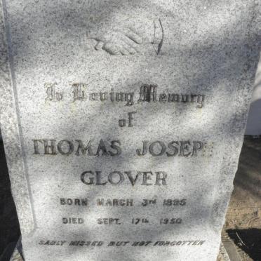 GLOVER Thomas Joseph 1895-1950
