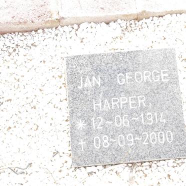 HARPER Jan George 1914-2000