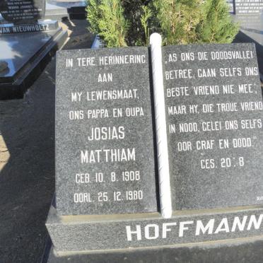 HOFFMANN Josias Matthian 1908-1980