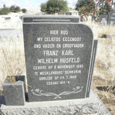 HUSFELD Franz Karl Wilhelm 1885-1968