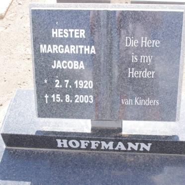 HOFFMANN Hester Margaritha Jacoba 1920-2003