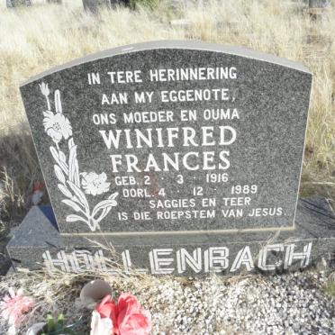 HOLLENBACH Winifred Frances 1916-1989