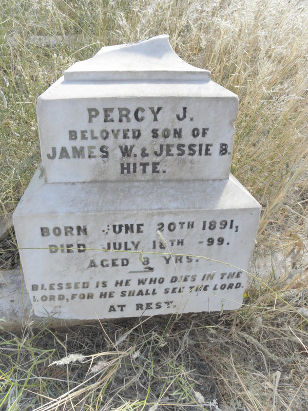 HITE Percy J. 1891-1899
