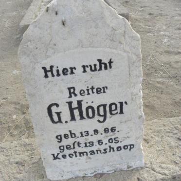 HOGER G. 1886-1905