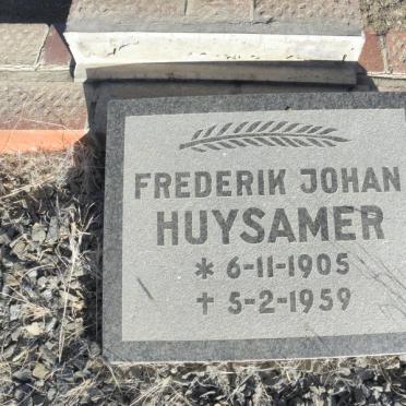 HUYSAMER Frederik Johan 1905-1959