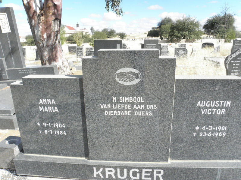 KRUGER Augustin Victor 1901-1969 &amp; Anna Maria 1904-1984