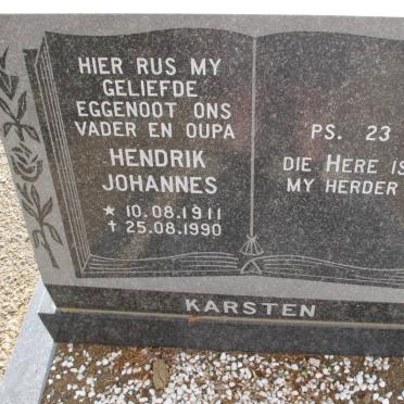 KARSTEN Hendrik Johannes 1911-1990