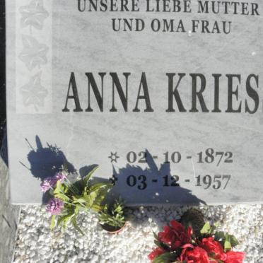 KRIESS Anna 1872-1957