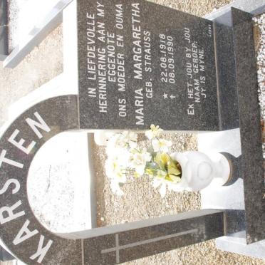 KARSTEN Maria Margaretha nee STRAUSS 1918-1990