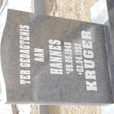 KRUGER Hannes 1945-1992