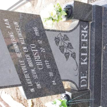 KLERK Christo, de 1977-1996