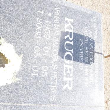 KRUGER Abraham Jacobus Petrus 1959-2003