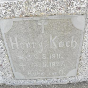 KOCH Henry 1911-1927