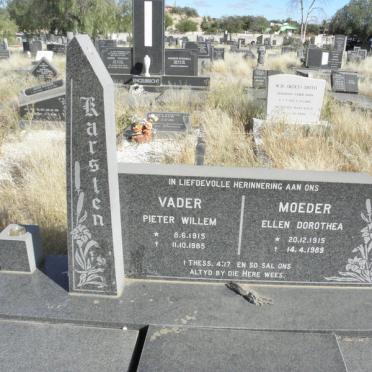 KARSTEN Pieter Willem 1915-1985 &amp; Ellen Dorothea 1915-1989