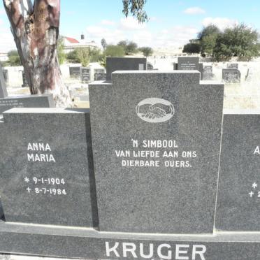 KRUGER Augustin Victor 1901-1969 &amp; Anna Maria 1904-1984