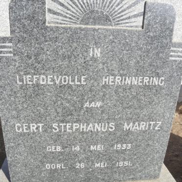 MARITZ Gert Stephanus 1933-1951