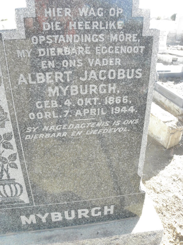 MYBURGH Albert Jacobus 1866-1944