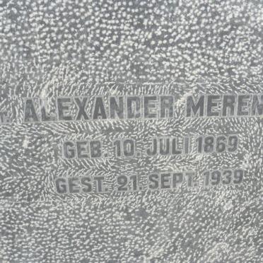 MERENSKY Alexander 1869-1939