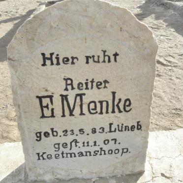 MENKE E. 1883-1907