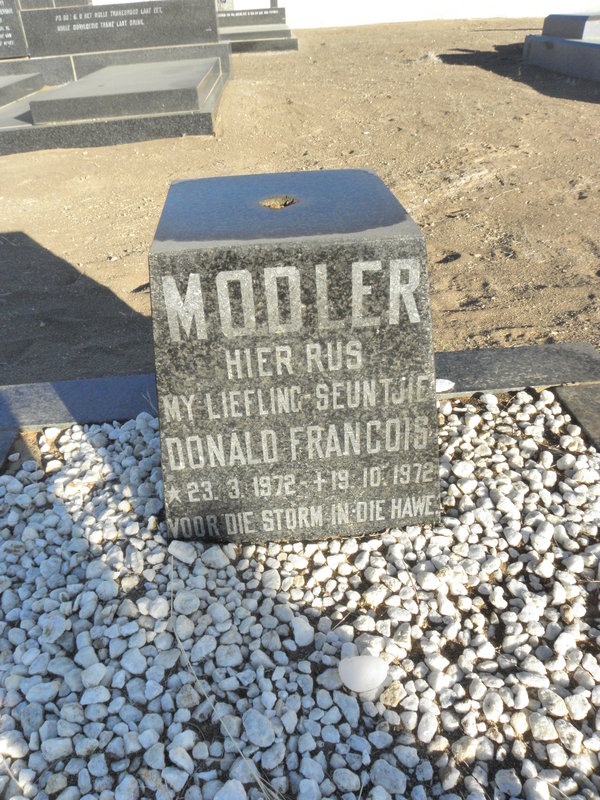 MODLER Donald Francois 1972-1972