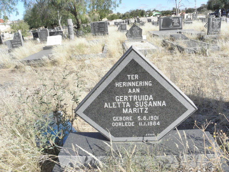 MARITZ Gertruida Aletta Susanna 1901-1984