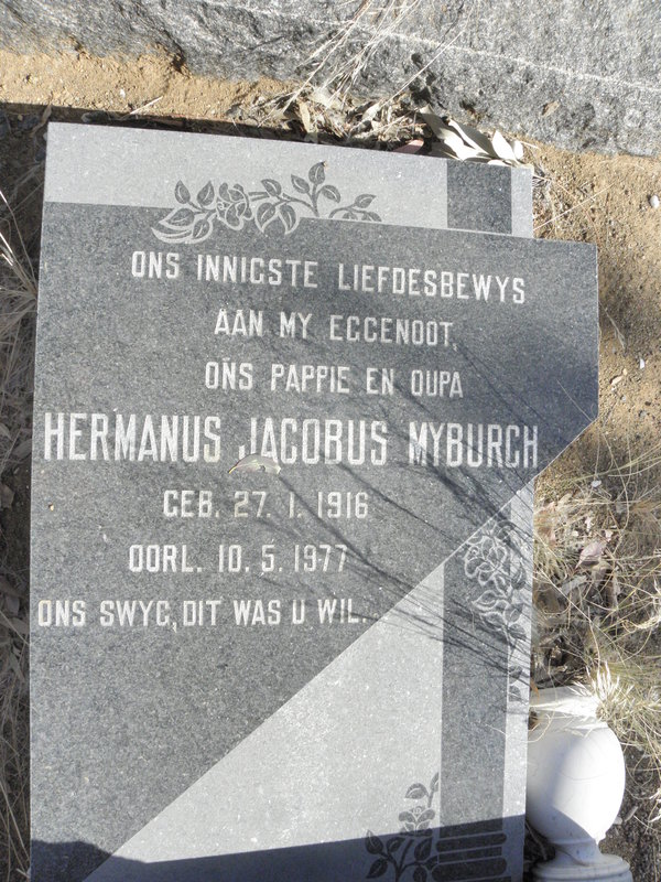 MYBURGH Hermanus Jacobus 1916-1977